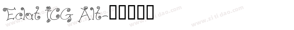 Eclat ICG Alt字体转换